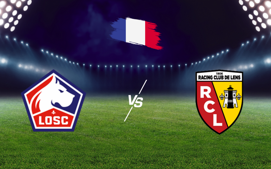Joueurs de Lille et de Lens lors d'un derby de football