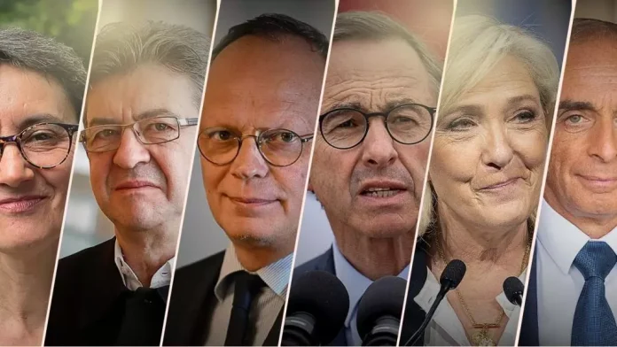 Urne électorale et drapeau français symbolisant l’élection présidentielle en France