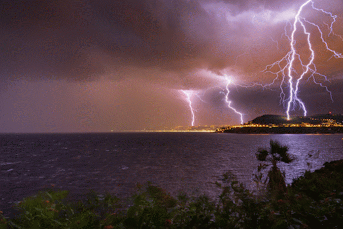 Réchauffement climatique et orages violents en France